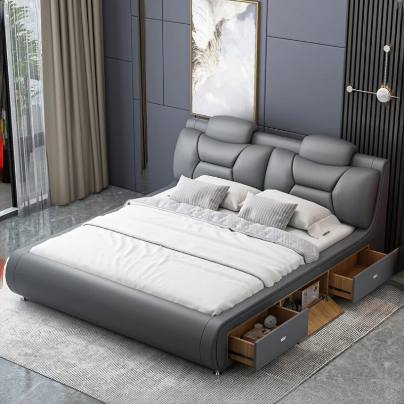 King Size Bed Frame With Storage Drawers - Drawer Storage Double Bed King Size