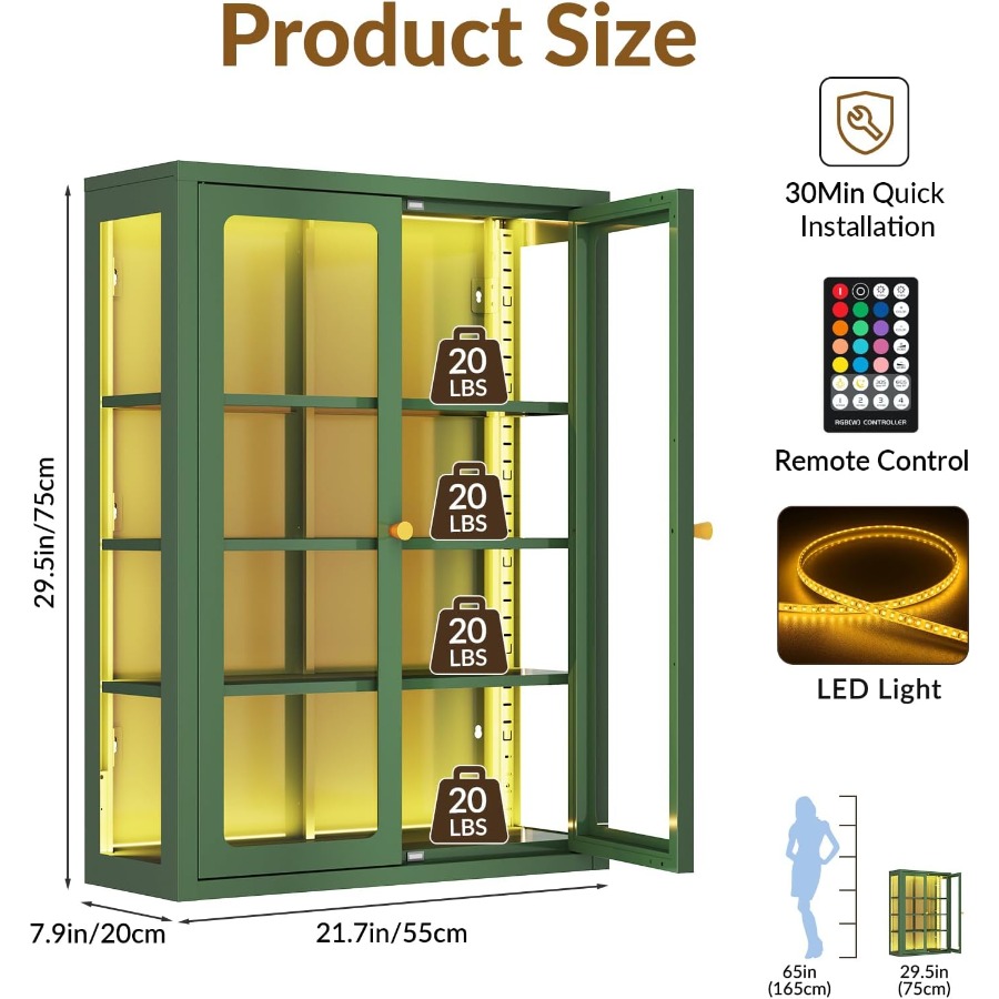 Metal wall display storage cab - Storage review and price