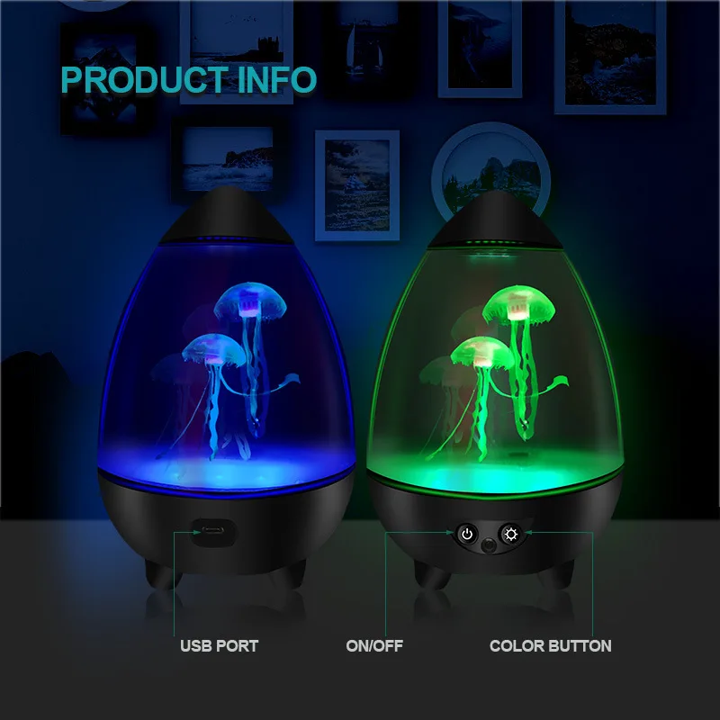 LED fish Lamp Ambient Night Li - Floating Nightstand With Led Light review and price