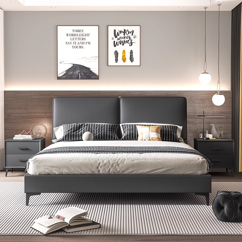 Modern Luxury Wood Bedroom Fur - King Size Bed Frame With Storage Drawers review and price