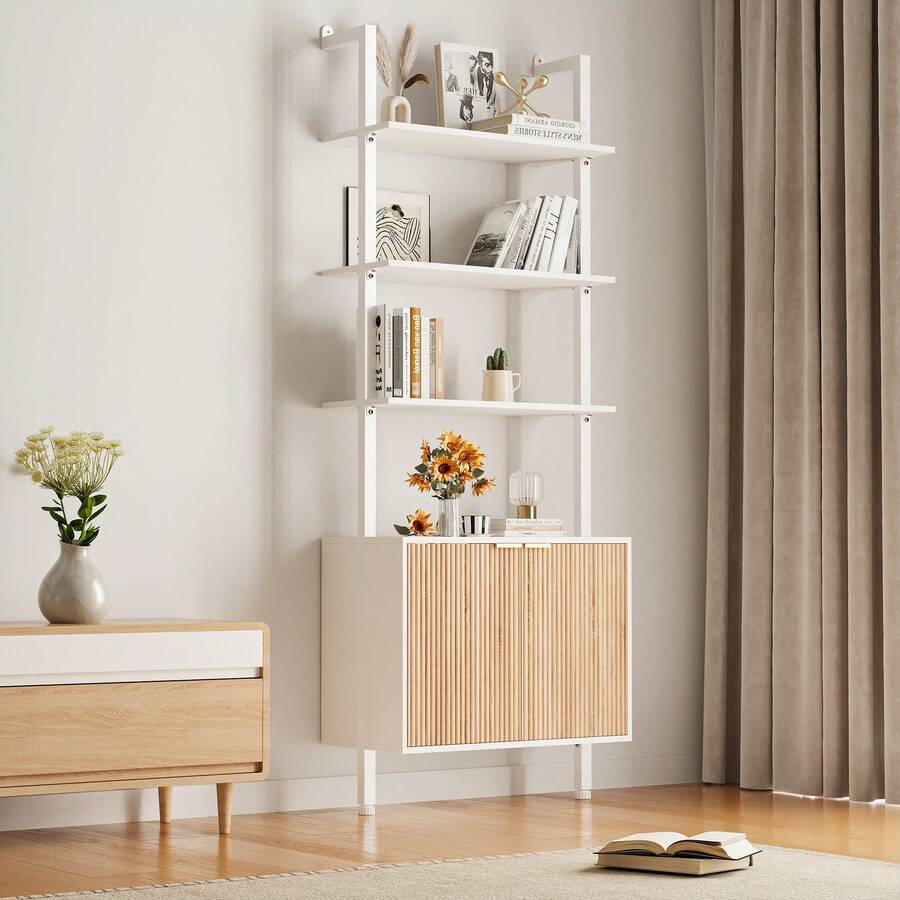 Chic Modern Ladder Bookcase Wi - Storage review and price