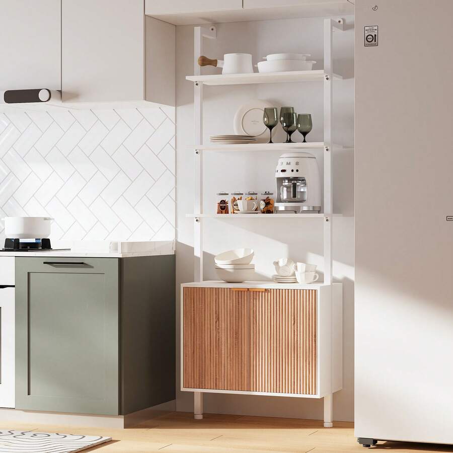 Chic Modern Ladder Bookcase Wi - Storage review and price